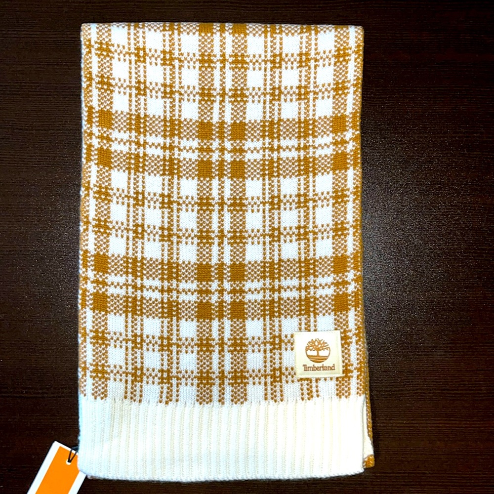 Timberland, NWT, buffalo plaid scarf
